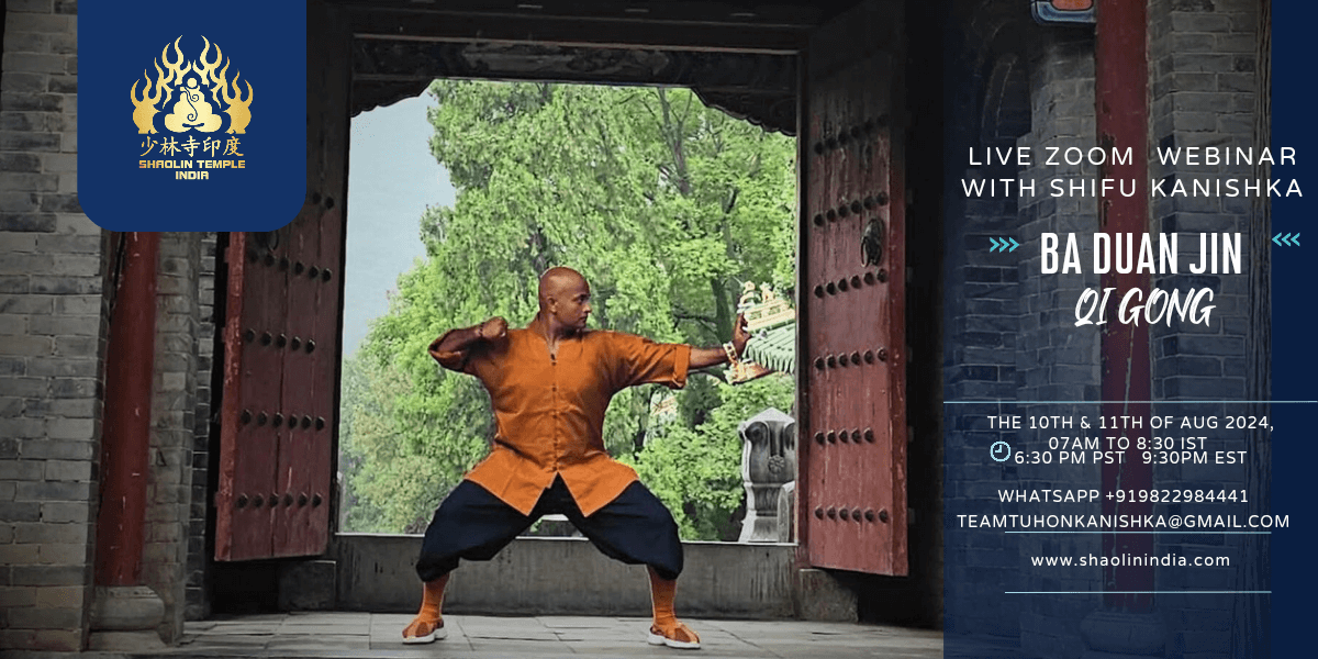 Baduan Jin Qi Gong online live aZoom webinar